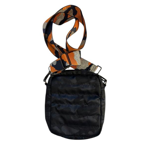 Vintage Havana Camo Nylon Crossbody Bag w Guitar Strap Hangtag Logo - Picture 9 of 9